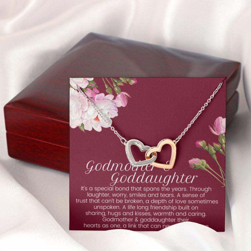 Godmother Necklace, Godmother & Goddaughter Necklace, Gift For Godmother And Goddaughter, Baptism Gift, Christmas Necklace