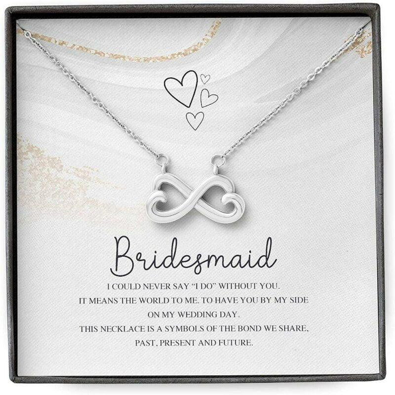 Friend Necklace, Sister Necklace, Bridesmaid Gifts Necklace For Women, Say I Do Without You Wedding