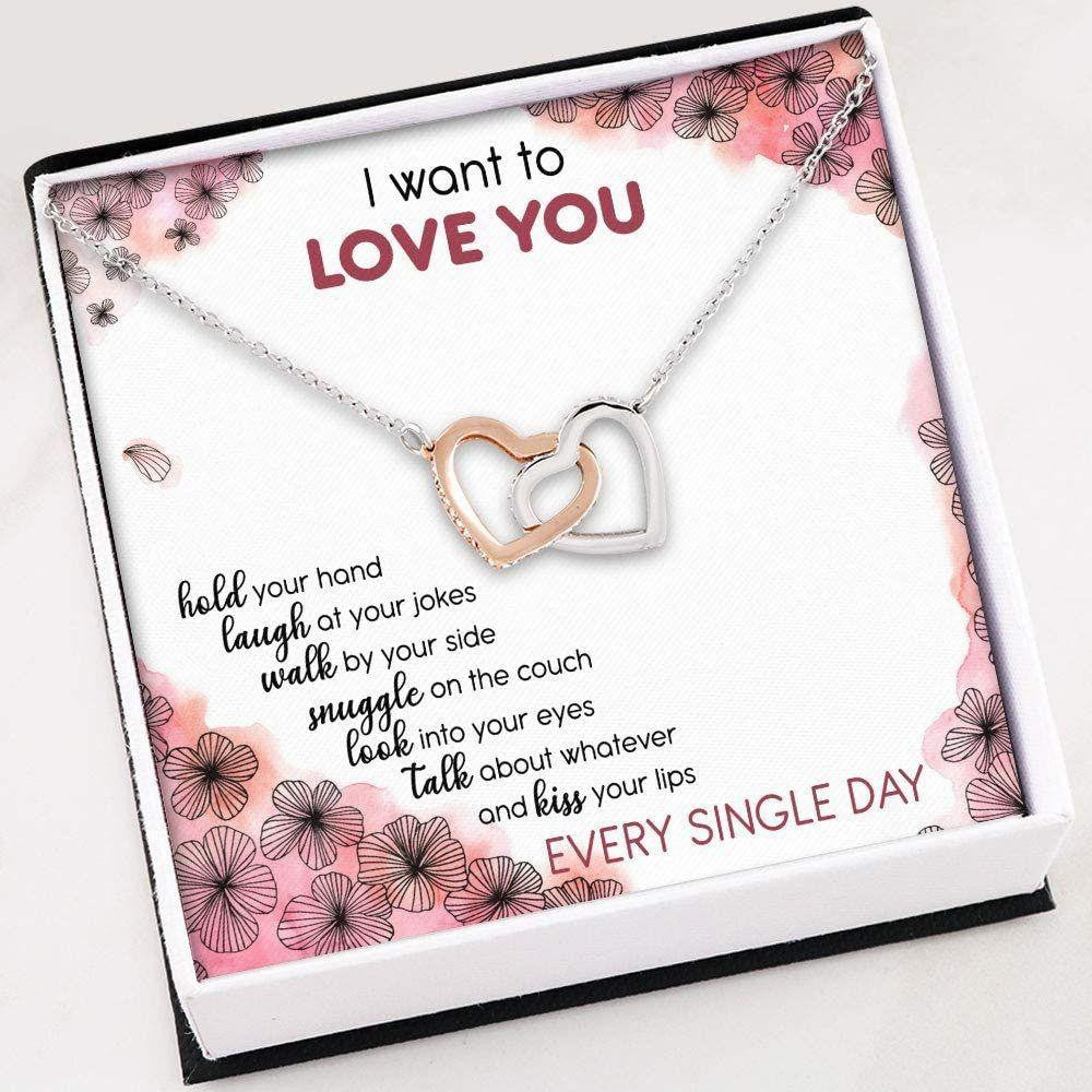 Wife Necklace, To My Love Necklace � Gift For Her Valentines Day � Necklace With Gift Box For Birthday Christmas