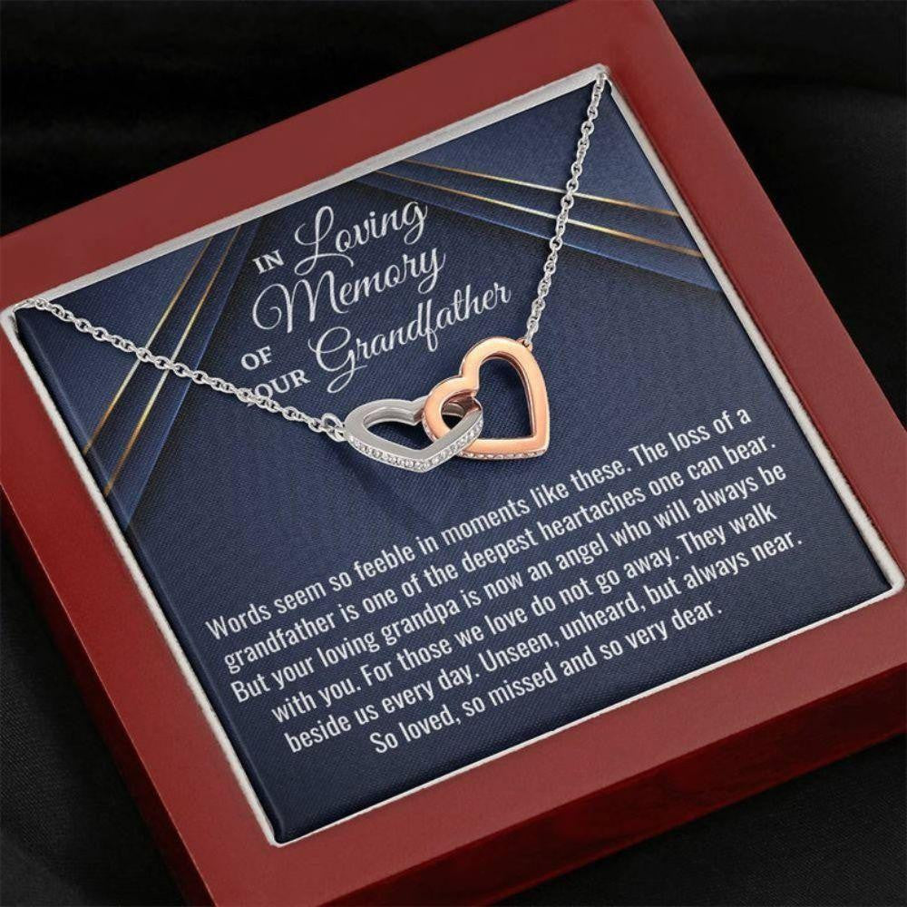 Loss Of Grandfather Gift, Bereavement Gift, Sorry For Your Loss, Sympathy Necklace, Grandfather Memorial Gift, Grandpa Remembrance Necklace