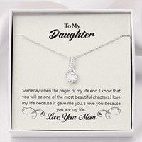 Thumbnail for Daughter Necklace, Stepdaughter Necklace, To My Daughter Necklace Gift From Mom, Gift For Daughter From Mom Dad