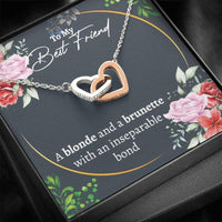 Thumbnail for friend Necklace, Unique Best Friend Necklace Gift, Gift For Best Friends BFF Bestie Soul Sister