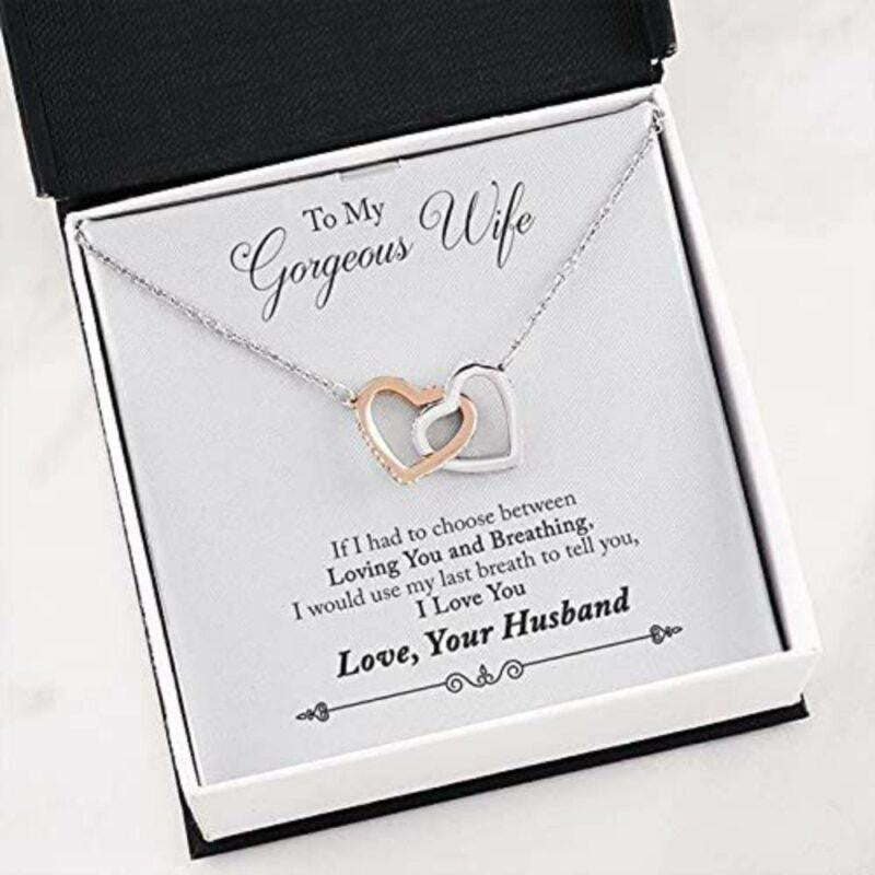 Wife Necklace � Necklace For Wife With Message Card To My Gorgeous Wife From Husband