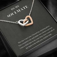 Thumbnail for Girlfriend Necklace, Wife Necklace, To My Soulmate Necklace, You Complete Me, Gift For Wife, Girlfriend, Fiance, Future Wife