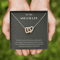 Thumbnail for Girlfriend Necklace, Wife Necklace, To My Soulmate Necklace, You Complete Me, Gift For Wife, Girlfriend, Fiance, Future Wife