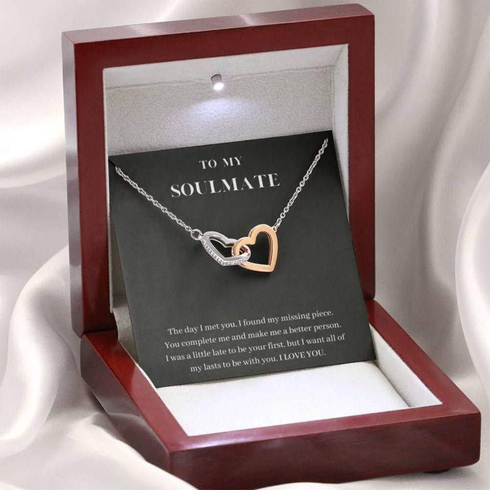 Girlfriend Necklace, Wife Necklace, To My Soulmate Necklace, You Complete Me, Gift For Wife, Girlfriend, Fiance, Future Wife