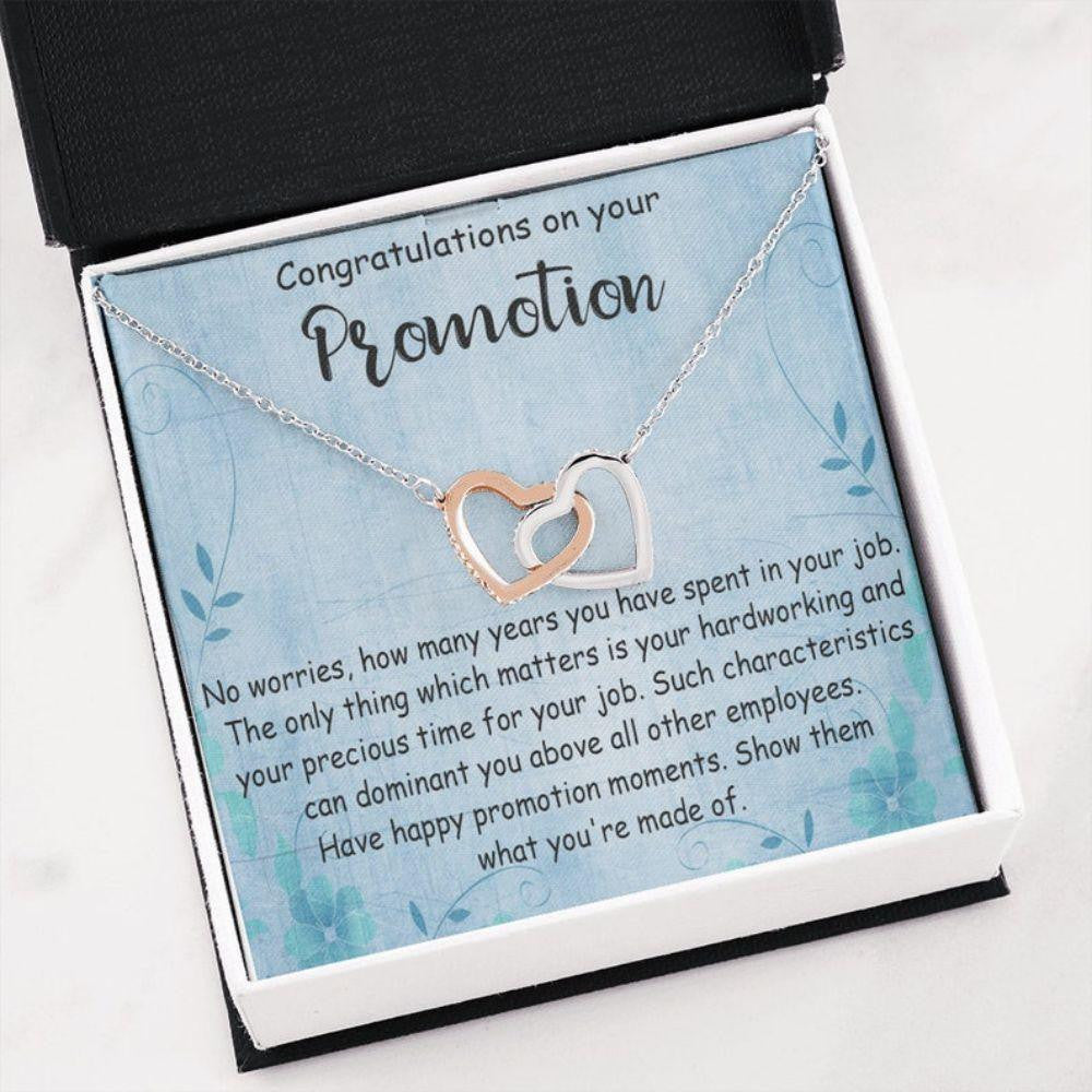 Friend Necklace, Promotion Gift For Women, Job Promotion Gift For Woman, Promotion Necklace With Card, Necklace For Congratulations Gift