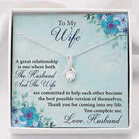 Thumbnail for Wife Necklace, To My Wife Necklace Gift � Great Relationship � Gift To My Wife Necklace