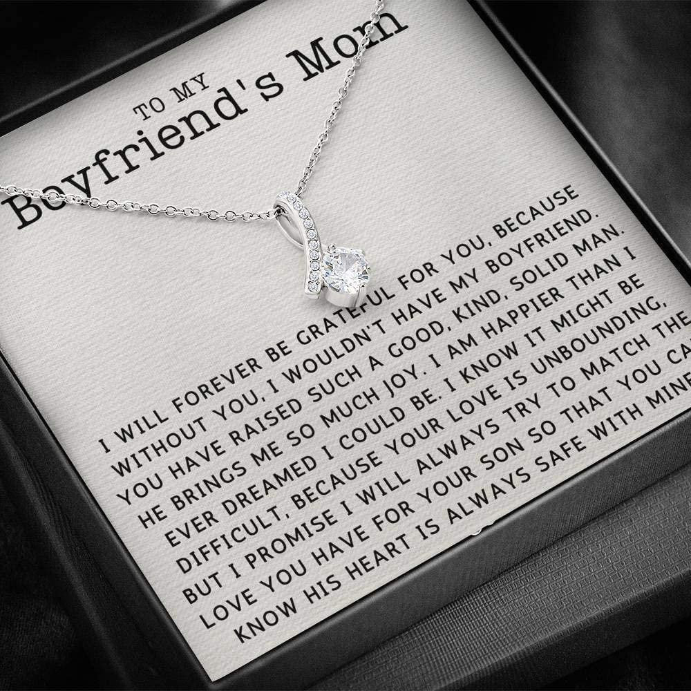 Mom Necklace, Mother-in-law Necklace, Gift To My Boyfriend�s Mom Necklace Gift For Boyfriend�s Mom Birthday