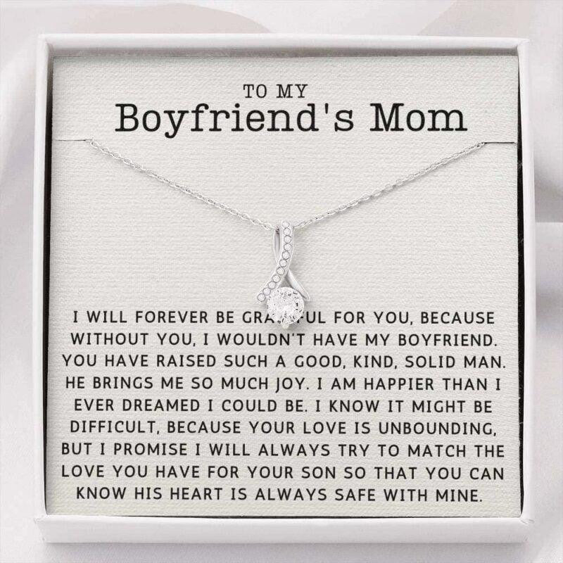 Mom Necklace, Mother-in-law Necklace, Gift To My Boyfriend�s Mom Necklace Gift For Boyfriend�s Mom Birthday