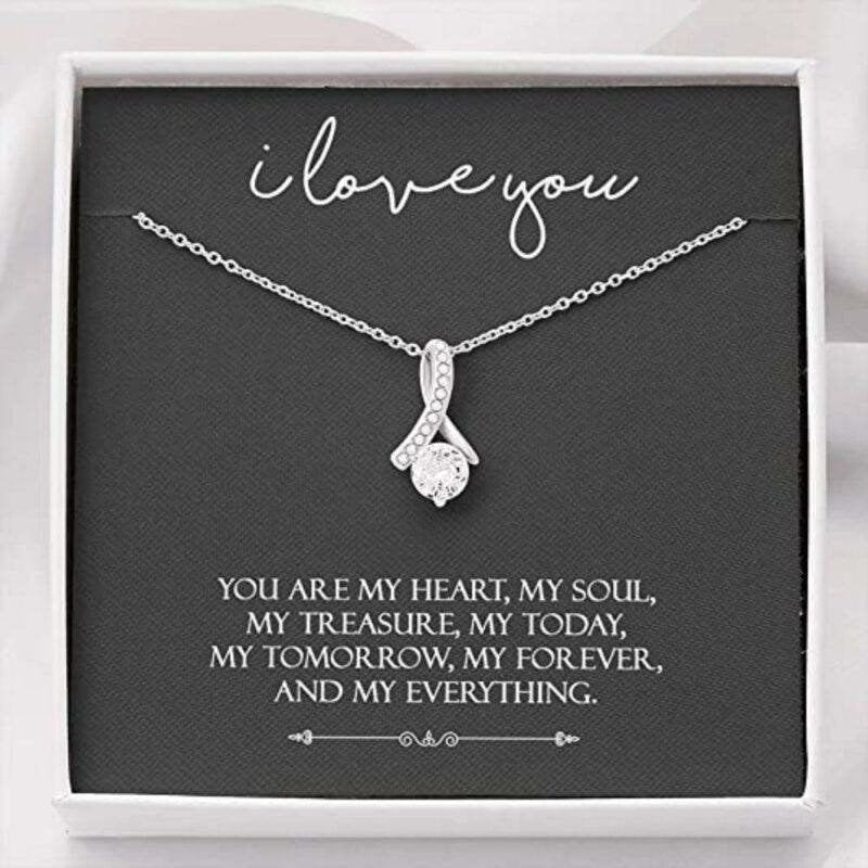 Girlfriend Necklace, Future Wife Necklace, To My Future Wife Necklace Gifts For Wife Girlfriend To My Soulmate You Are My Heart, My Soul