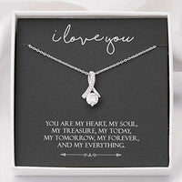 Thumbnail for Girlfriend Necklace, Future Wife Necklace, To My Future Wife Necklace Gifts For Wife Girlfriend To My Soulmate You Are My Heart, My Soul