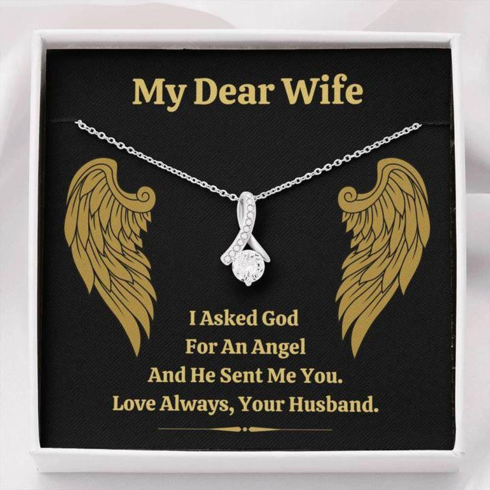 Wife Necklace, To My Love Catch My Heart Alluring Beauty Necklace Gift