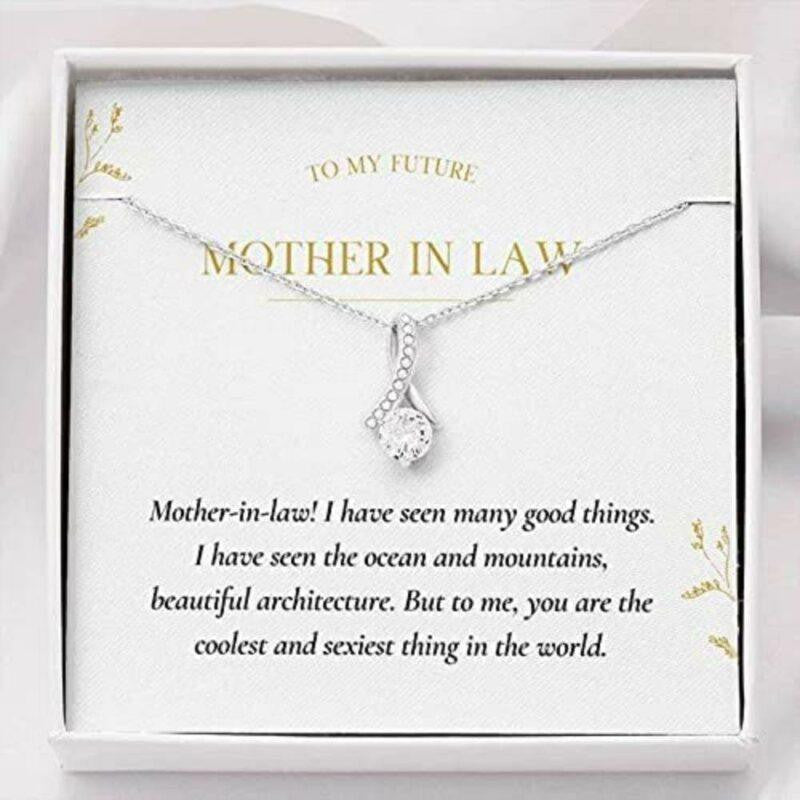 Mom Necklace, Mother-in-law Necklace, To My Future Mother In Law Necklace Gift � You Are The Coolest And Sexiest Thing In The World