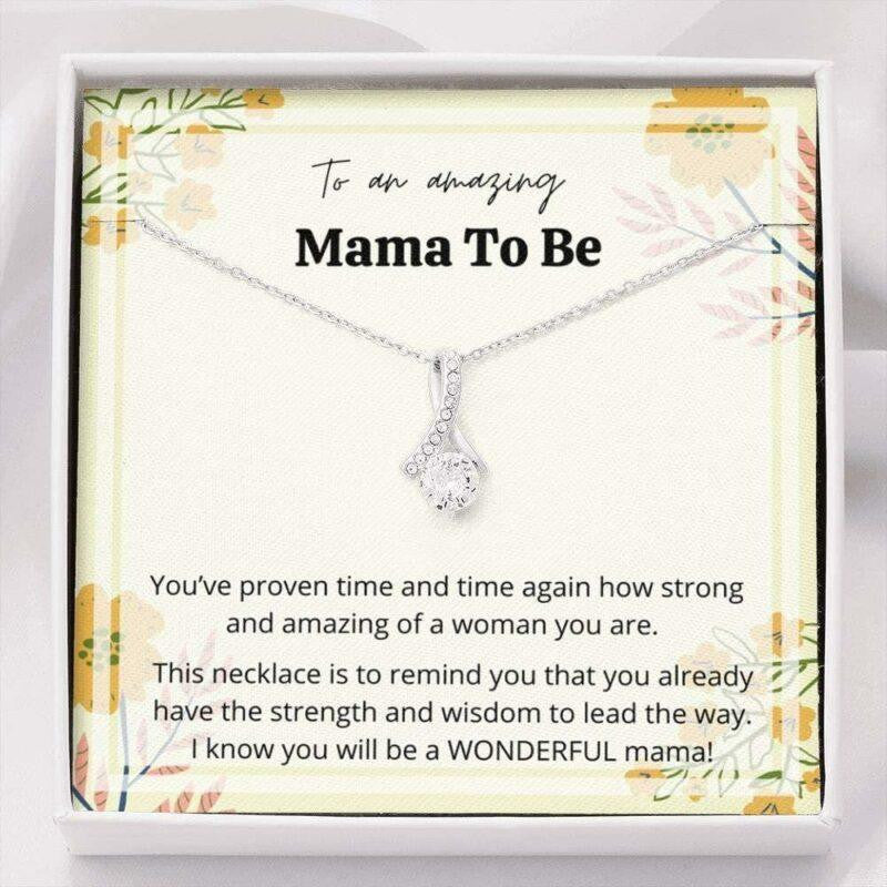 Mom Necklace, Congratulations Pregnancy Gift Necklace, Mama To Be, New Mom, Expecting Mom