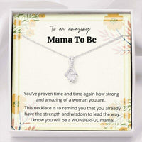 Thumbnail for Mom Necklace, Congratulations Pregnancy Gift Necklace, Mama To Be, New Mom, Expecting Mom