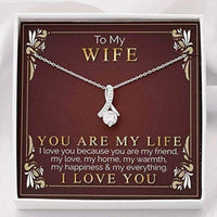 Thumbnail for Wife Necklace, To My Wife Necklace Gift � You Are My Life � Gift To My Wife Necklace