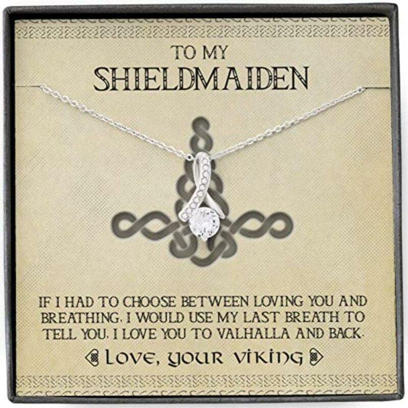 Wife Necklace, Shieldmaiden Necklace For Wife, Future Wife, Girlfriend Necklace