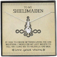 Thumbnail for Wife Necklace, Shieldmaiden Necklace For Wife, Future Wife, Girlfriend Necklace