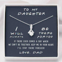 Thumbnail for Daughter Necklace, To My Daughter Necklace Gift � Keep Me In Your Heart � Love Dad