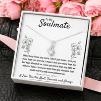 Thumbnail for Girlfriend Necklace, Future Wife Necklace, Wife Necklace, To My Soulmate I Love You The Most Necklace Gift