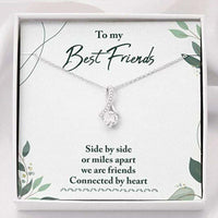 Thumbnail for Friend Necklace, Sister Necklace, To my best friend necklace gift � bff necklace, long distance, friends forever, tribe
