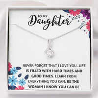 Thumbnail for Daughter Necklace, To My Daughter Necklace � The Woman I Know You Can Be