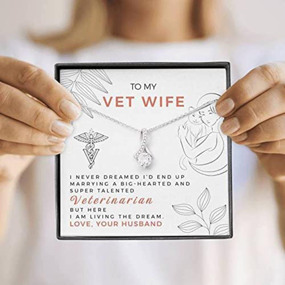 Wife Necklace, Wife Necklace � Necklace For Wife � To My Veterinarian Wife The Inner Beauty Necklace
