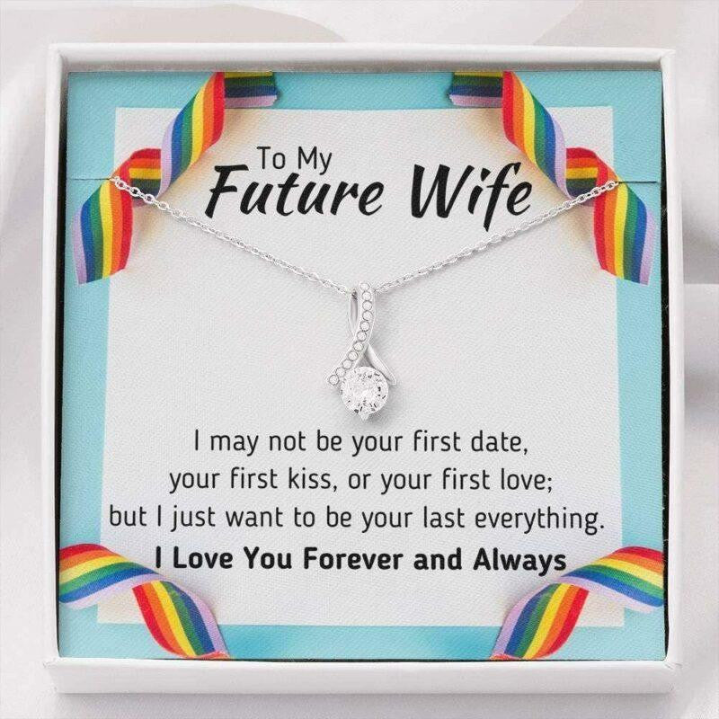 Wife Necklace, To My Future Wife Necklace �Your Last Everything� Pride LGBT Gift For Gay Lesbian