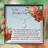 Thumbnail for Wife Necklace, To My Wife Necklace Gift � You Are My Inspiration � Gift To My Wife Necklace