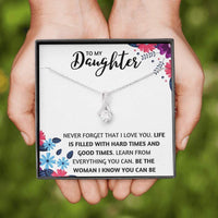 Thumbnail for Daughter Necklace, To My Daughter Necklace � The Woman I Know You Can Be
