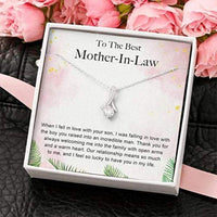 Thumbnail for Mom Necklace, Mother-in-law Necklace Gift From Daughter In Law, Sentimental Gift For Mother Of The Groom