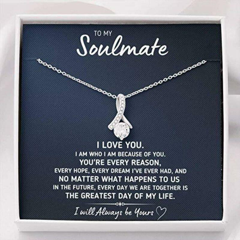 Girlfriend Necklace, Future Wife Necklace, To My Soulmate �Greatest Day� Necklace Gift