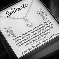 Thumbnail for Girlfriend Necklace, Future Wife Necklace, To My Soulmate �I Love You The Most� Necklace Gift