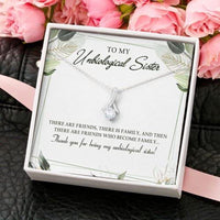 Thumbnail for Friend Necklace, Sister Necklace, My Unbiological Sister Necklace Gift, Gifts For Sister, Gift Ideas For Loved Ones Necklace