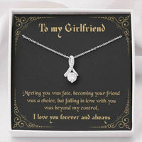 Thumbnail for Future Wife Necklace, Girlfriend Necklace, To My Girlfriend Necklace Gift � Meeting You Was Fate