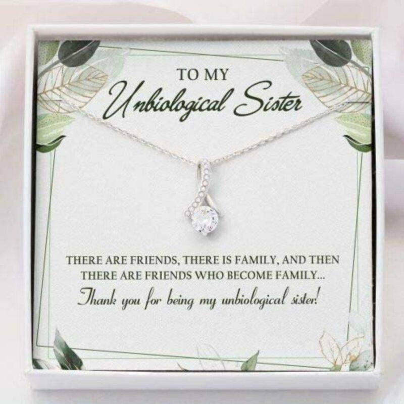 Friend Necklace, Sister Necklace, My Unbiological Sister Necklace Gift, Gifts For Sister, Gift Ideas For Loved Ones Necklace