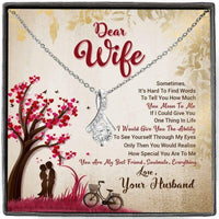 Thumbnail for Wife Necklace, Dear Wife Necklace Gift, You Are My Everything Necklace