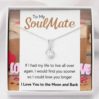 Thumbnail for Girlfriend Necklace, Future Wife Necklace, Wife Necklace, To My Soulmate Love You Longer Necklace Gift