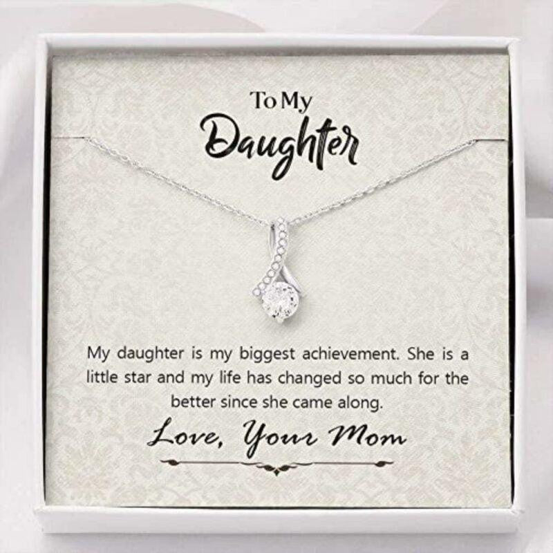 Daughter Necklace, To My Daughter Necklace Gift � Necklace Gift From Mom To Daughter