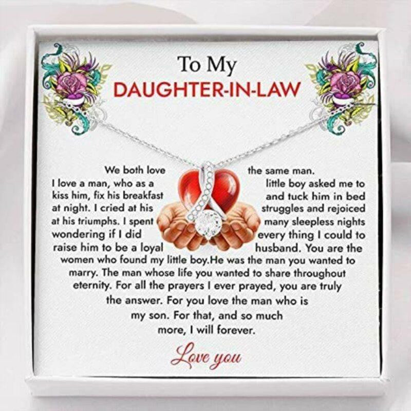Daughter-In-Law Necklace, To My Daughter-In-Law Necklace Gift For Daughter Love Always