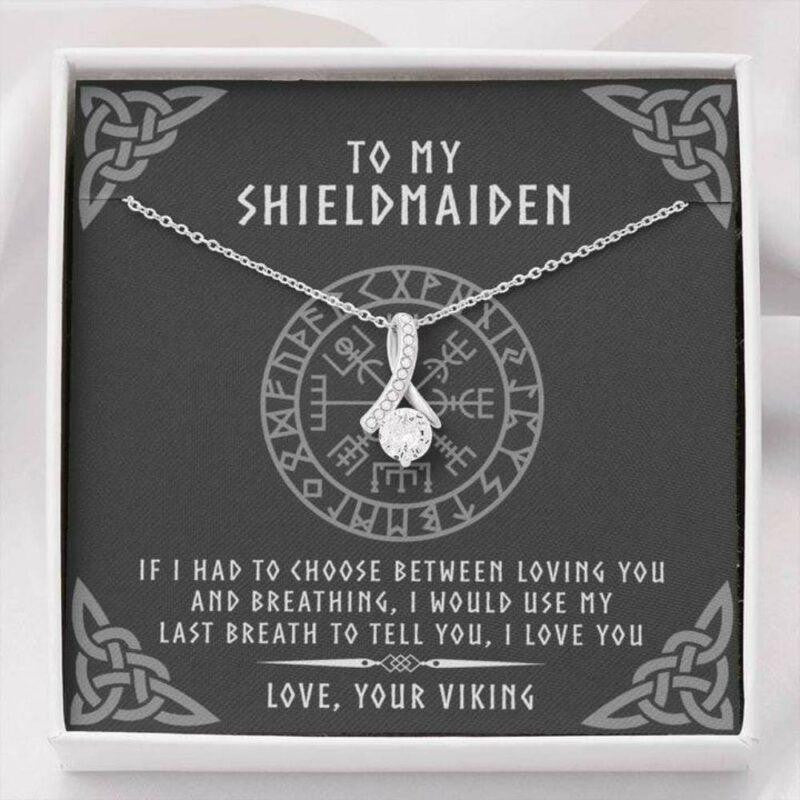 Girlfriend Necklace, Future Wife Necklace, Wife Necklace, To My Shieldmaiden Necklace Gift For Wife Future Wife Girlfriend