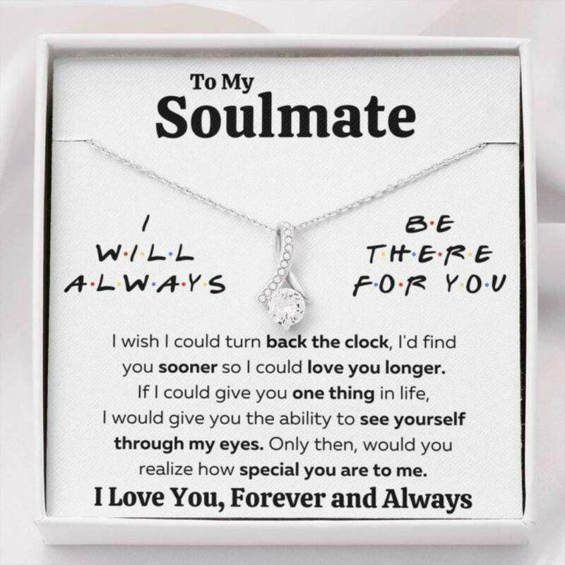 Girlfriend Necklace, Future Wife Necklace, Wife Necklace, To My Soulmate There For You � My Eyes Necklace Gift
