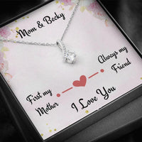 Thumbnail for Mom Necklace, First My Mom Always My Friend, Personalized Gift For Mom, Birthday Christmas Gift For Mom