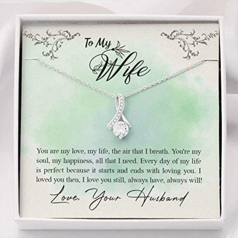 Wife Necklace, To My Wife Necklace Gift From Husband � You Are My Love Necklace, Romantic