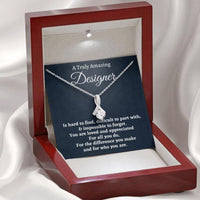 Thumbnail for Friend Necklace, Designer Gift, Appreciation Gift For A Designer, Designer Necklace Gift For Women