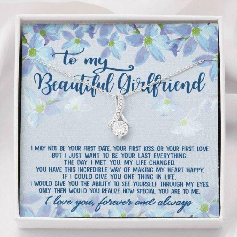 Girlfriend Necklace Gift, To My Beautiful Girlfriend Necklace � How Special You Are To Me