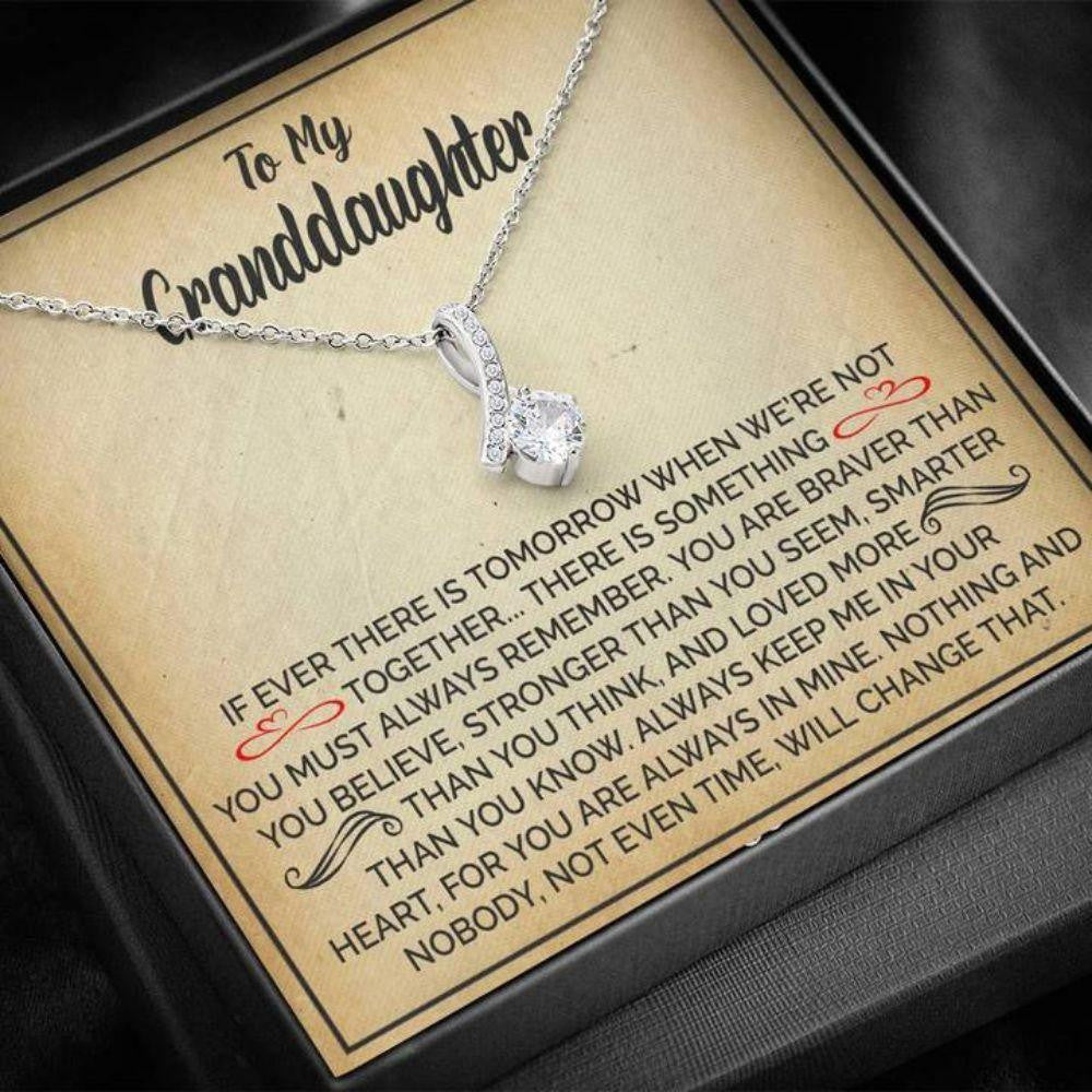 Granddaughter Necklace, To My Granddaughter Not Even Time Necklace Gift