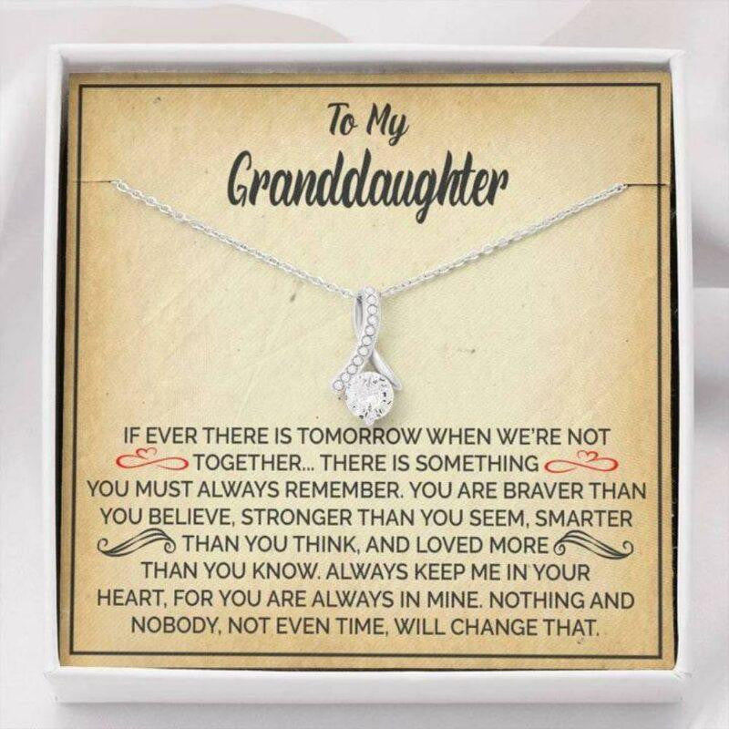 Granddaughter Necklace, To My Granddaughter Not Even Time Necklace Gift