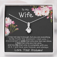 Thumbnail for Wife Necklace, Gift For Wife Beautiful Necklace, Christmas Gift For Wife, On Her Birthday Gift, Gift For Wife From Husband